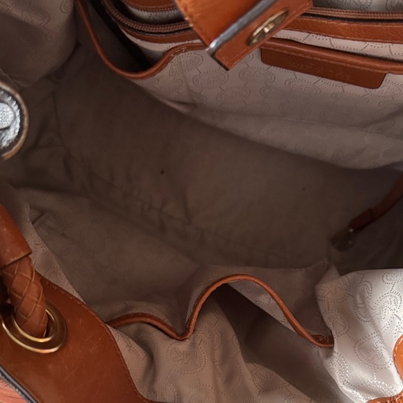 Michael Kors Dark Brown and Orange Shoulder Bag - Picture 6 of 7